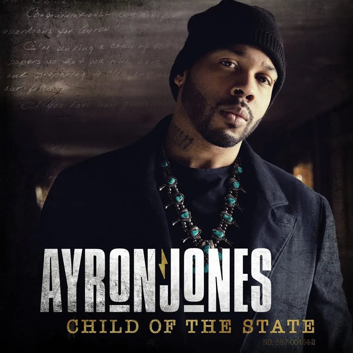Ayron Jones Child Of The State album cover featuring bold rock-inspired artwork.