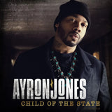 Ayron Jones Child Of The State album cover featuring bold rock-inspired artwork.