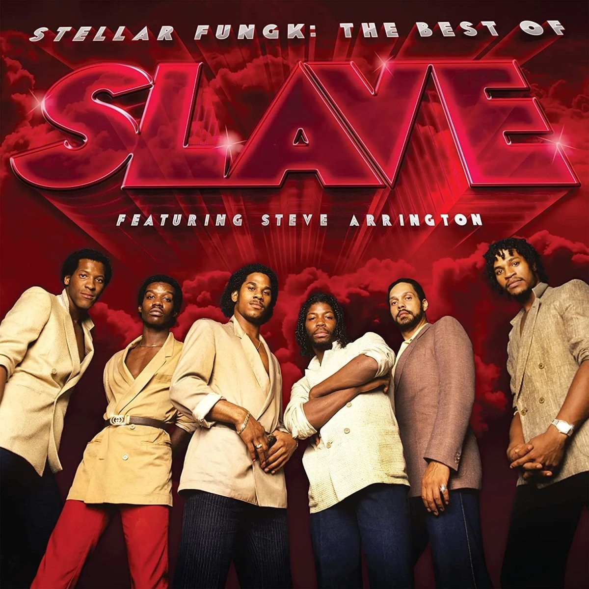 Slave - Stellar Fungk: The Best Of Slave Featuring Steve Arrington 2 LP Red Vinyl - 1 - LP - Orchard Records
