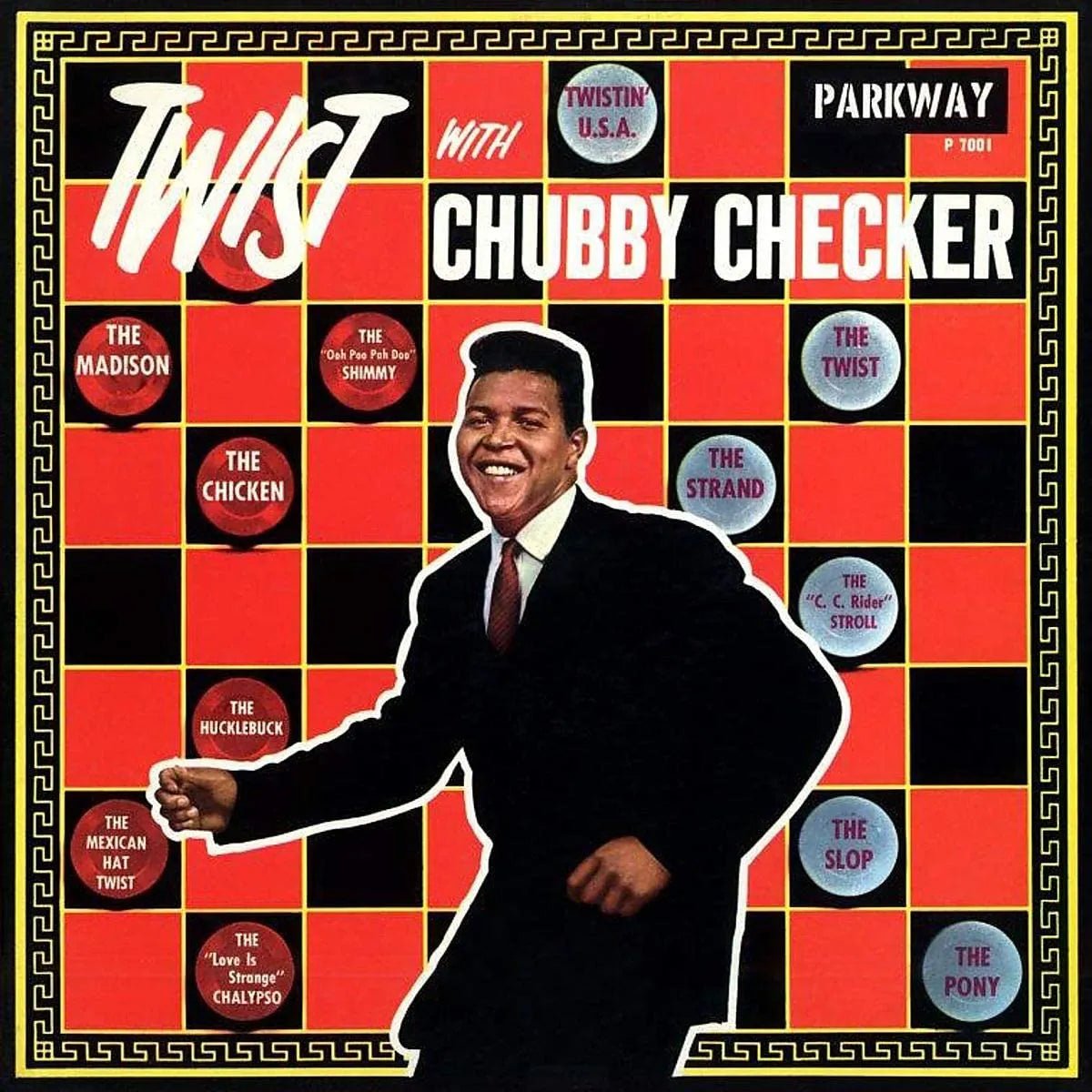 Chubby Checker Twist With Chubby Checker album cover featuring 1960s dance hits