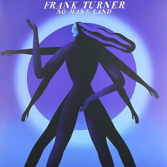 Frank Turner No Man’s Land blue vinyl LP album cover with artwork design