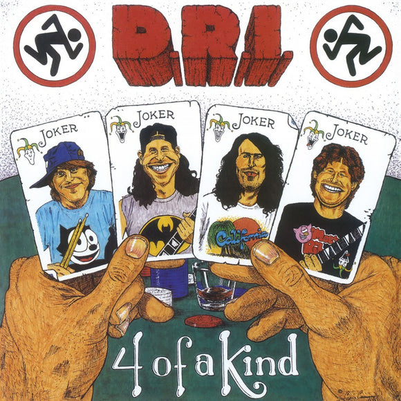 D.R.I. - Four Of A Kind (MOVLP3048) LP Red & Black Marbled Vinyl