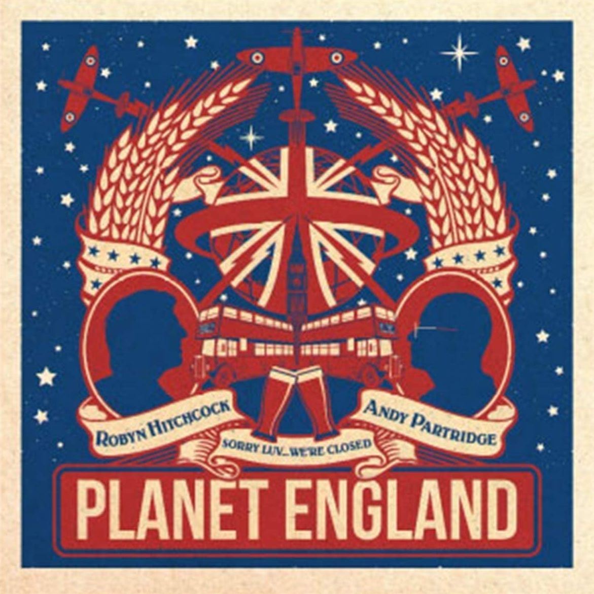 Andy Partridge Robyn Hitchcock Planet England EP 10 inch single cover
