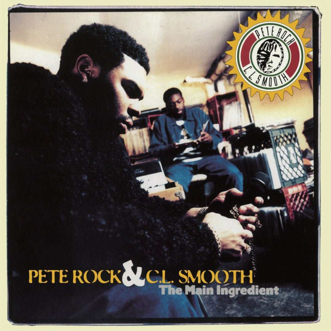 The Main Ingredient LP sleeve showing classic 1990s rap duo portrait design