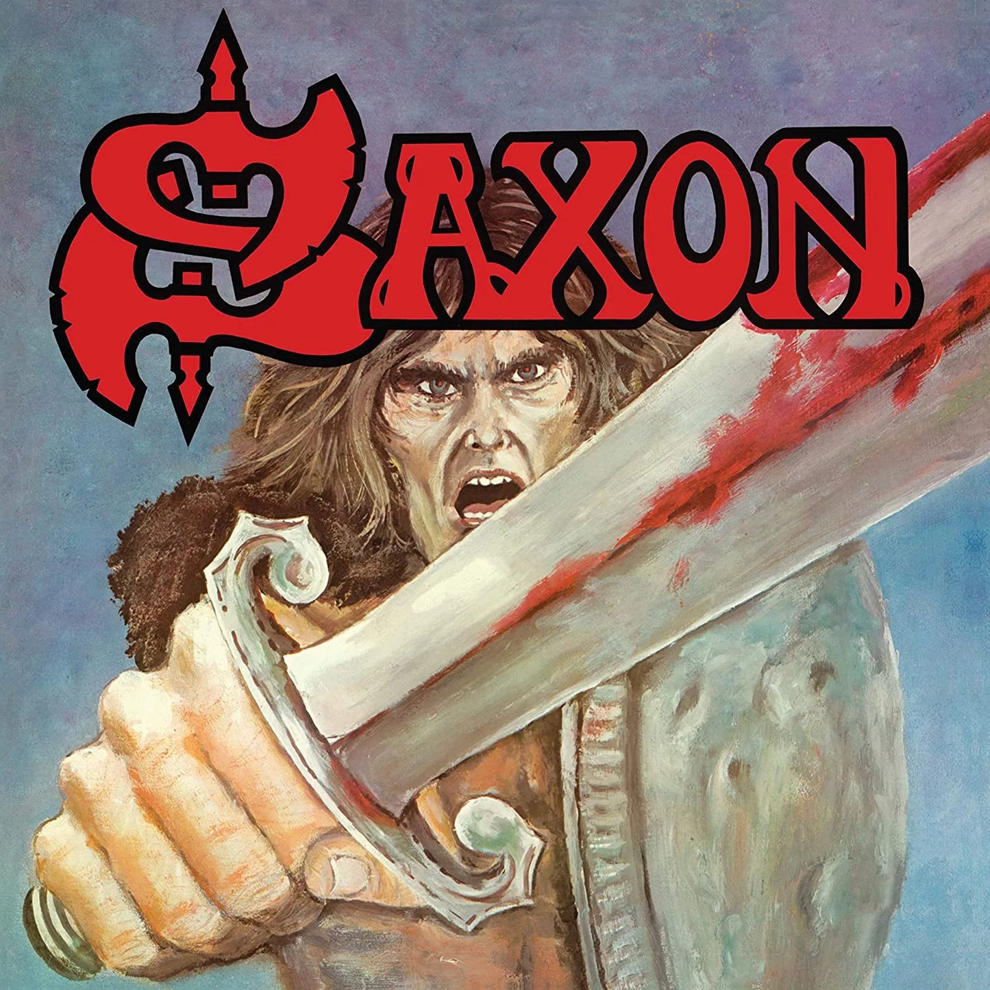 Saxon - Saxon  LP Blue & Red Splatter Vinyl