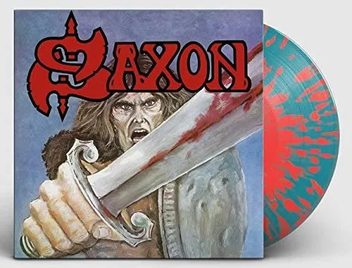 Saxon - Saxon  LP Blue & Red Splatter Vinyl