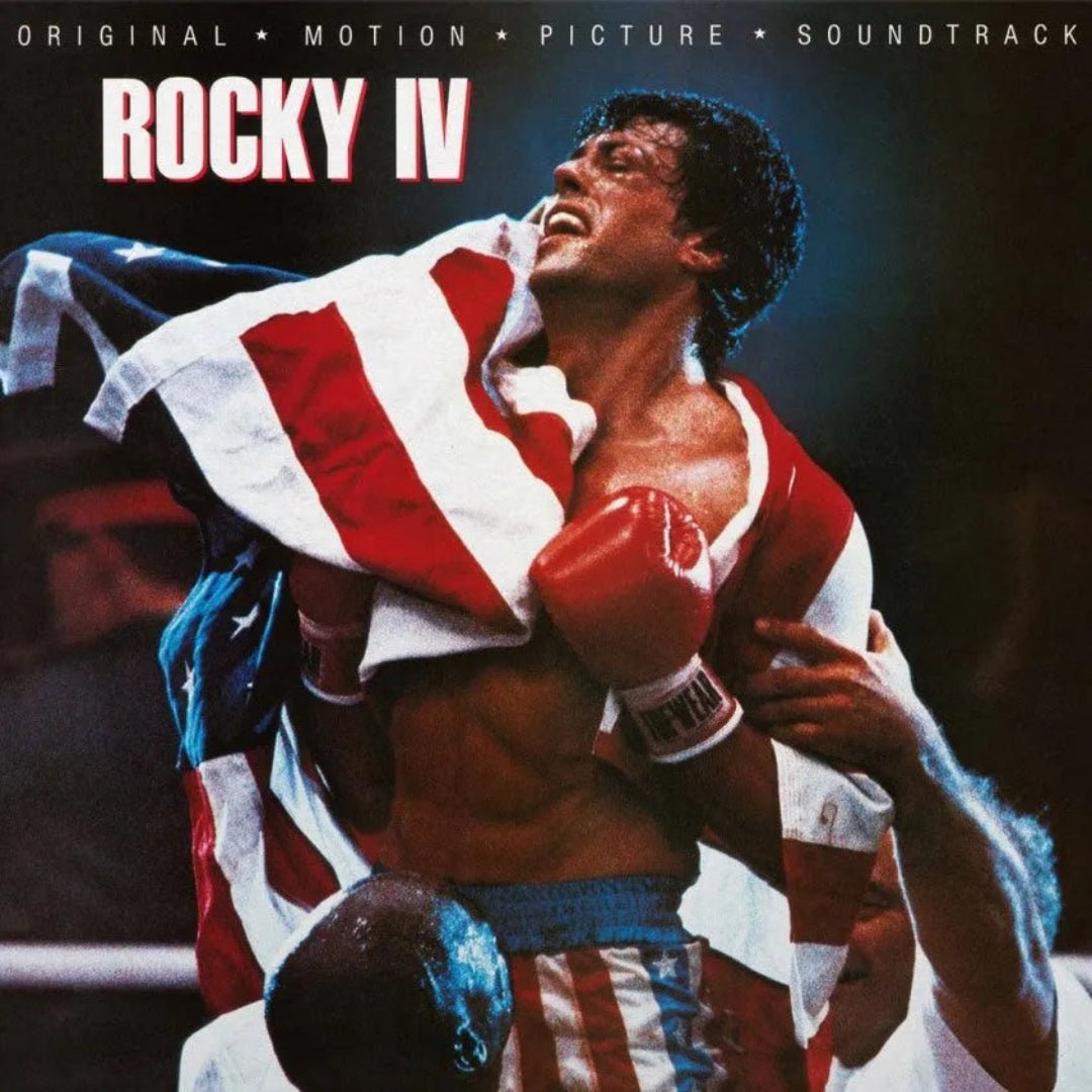 180 gram audiophile vinyl edition of Rocky IV original motion picture soundtrack.