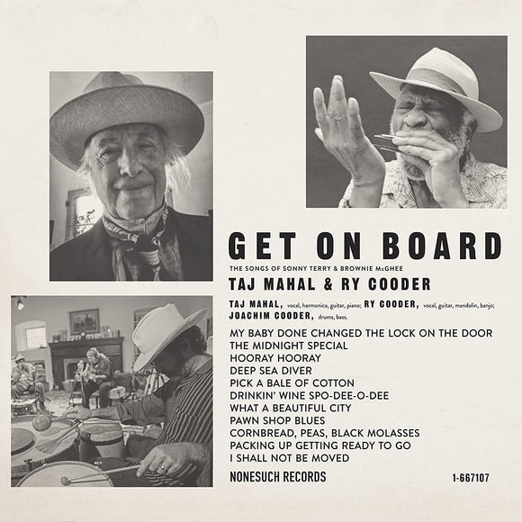 Taj Mahal & Ry Cooder - Get On Board: The Songs Of Sonny Terry & Brownie McGhee (9791355) LP