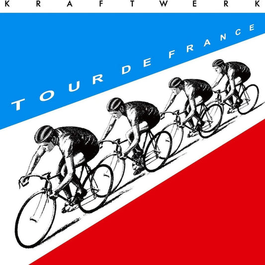 Kraftwerk Tour De France 2 LP red and blue vinyl album cover
