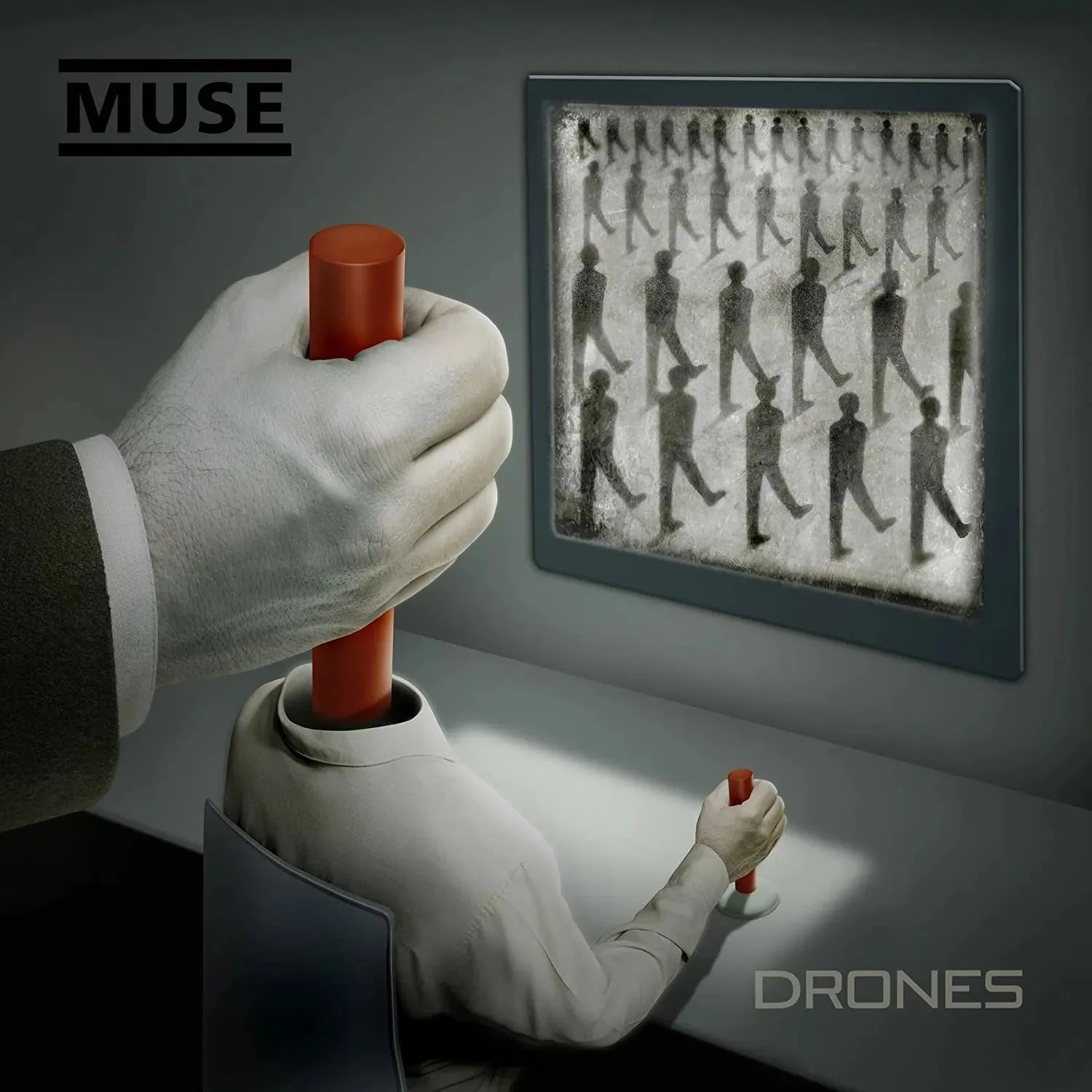 Muse Drones album concept rock release heavy guitar artwork