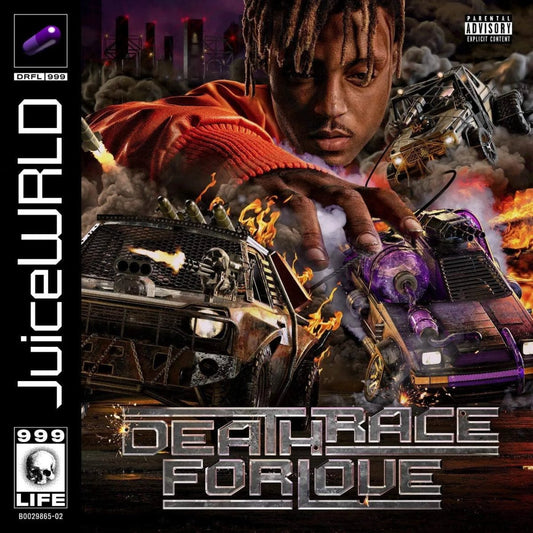Juice WRLD Death Race For Love double vinyl album with vibrant cover art and bold design (85)