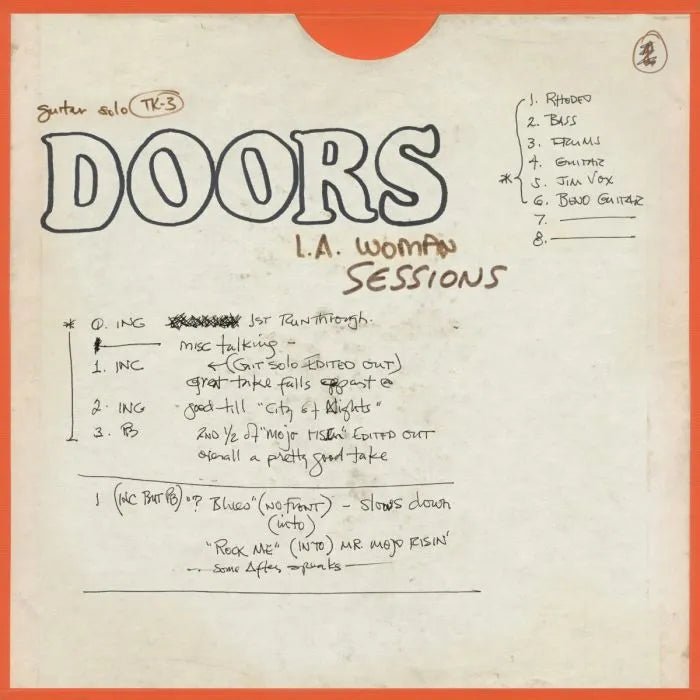 The Doors - L.A. Woman Sessions 4 LP - 1 - LP - Orchard Records