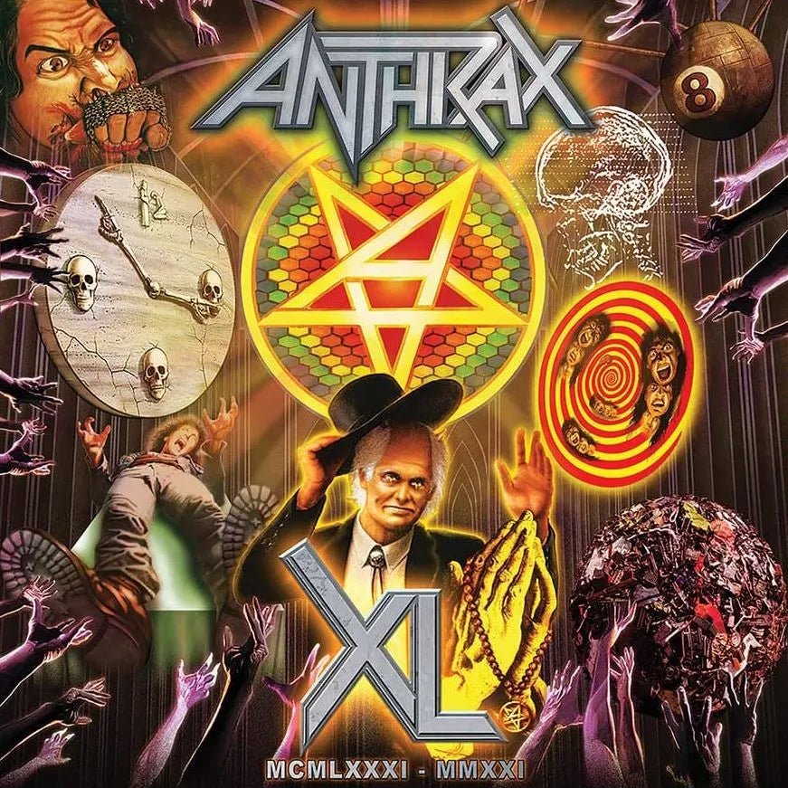 Anthrax XL 40th Anniversary 2CD Blu-ray live concert set cover