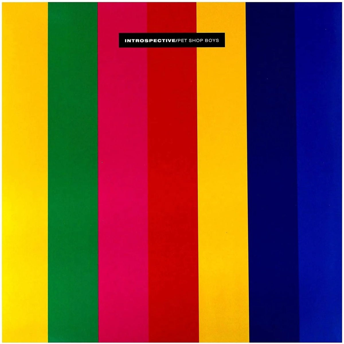 Pet Shop Boys Introspective LP vinyl sleeve front cover artwork