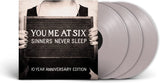 You Me At Six - Sinners Never Sleep (3868010) 3 LP Set 10th Anniversary Edition Grey Vinyl