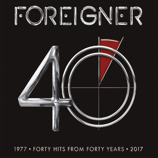 Foreigner 40 2 LP greatest hits album cover artwork