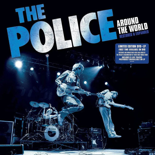 The Police Around The World DVD gold vinyl LP live album artwork