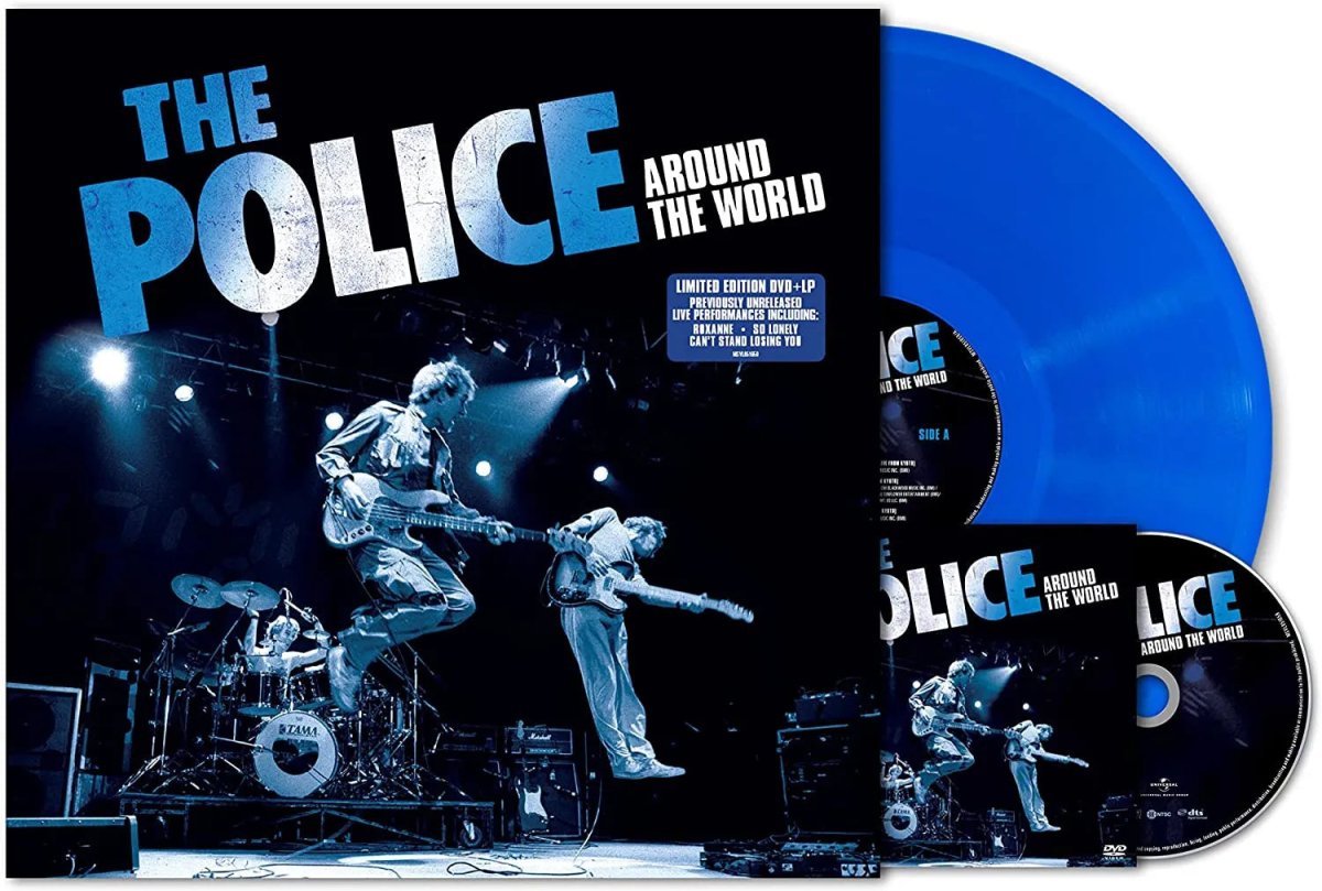 The Police - Around The World DVD + LP Blue Vinyl - 2 - LP - Orchard Records