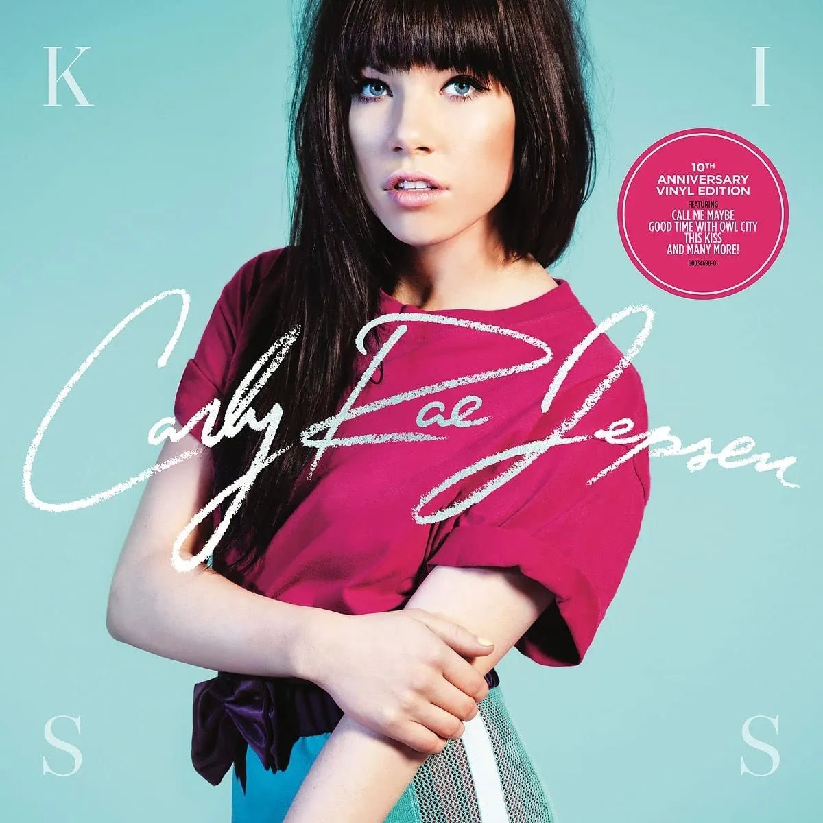 Carly Rae Jepsen Kiss LP album cover pressed on high-quality vinyl