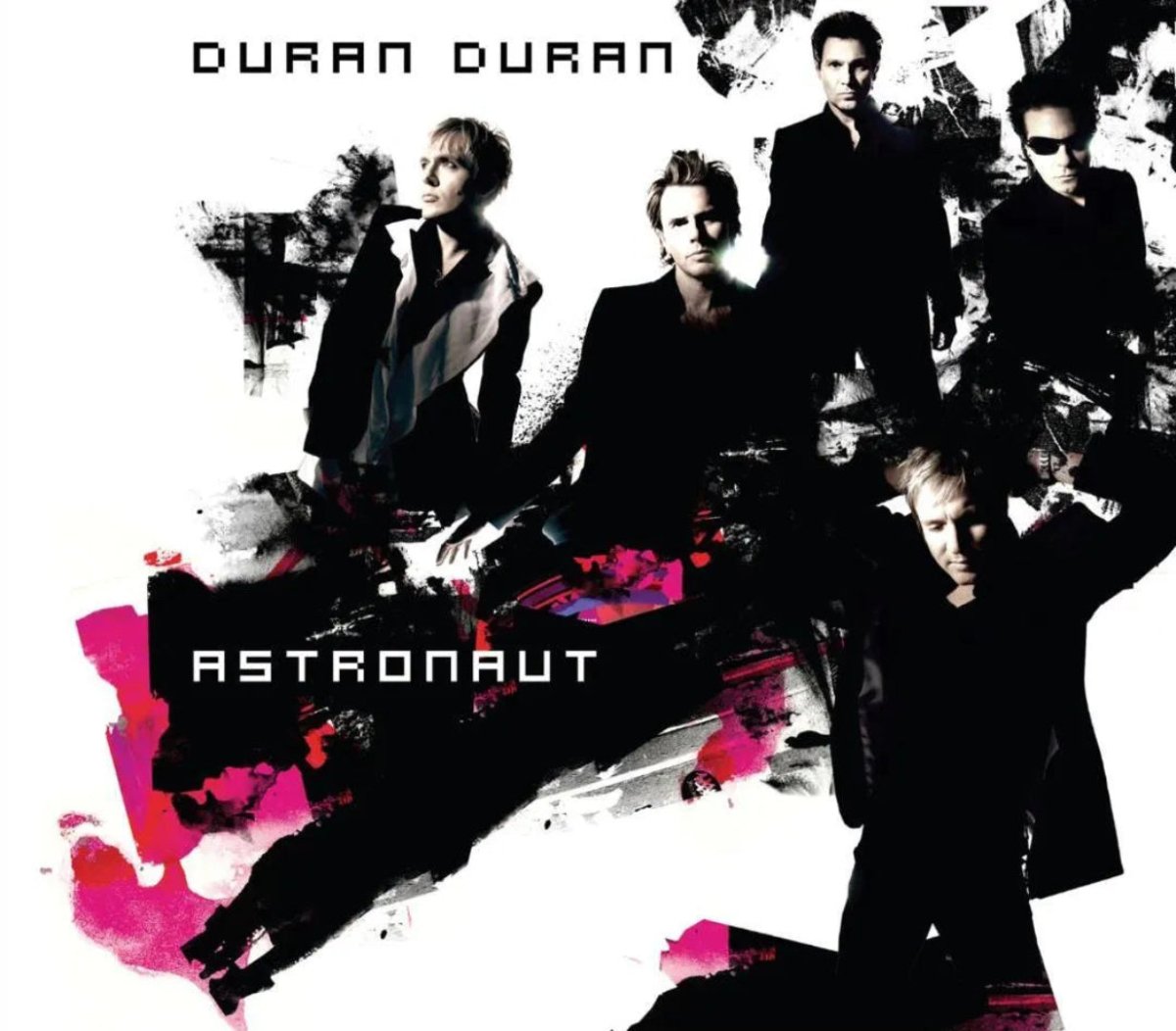 Astronaut album cover by Duran Duran, featuring the classic five-member lineup.