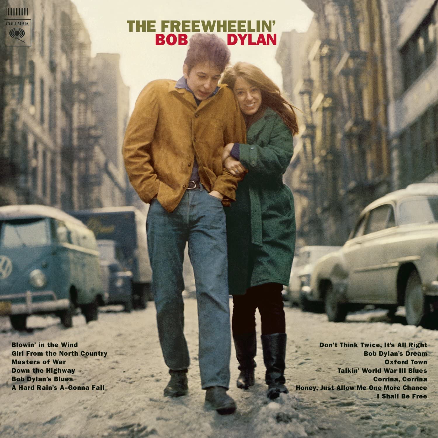 Bob Dylan The Freewheelin' Bob Dylan LP album cover artwork