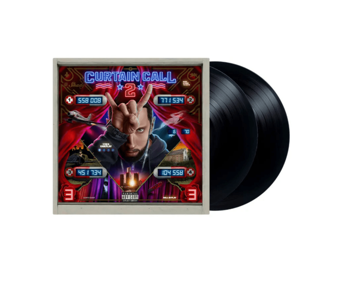 Eminem Curtain Call 2 deluxe 2LP set showcasing his biggest 2009–2020 tracks