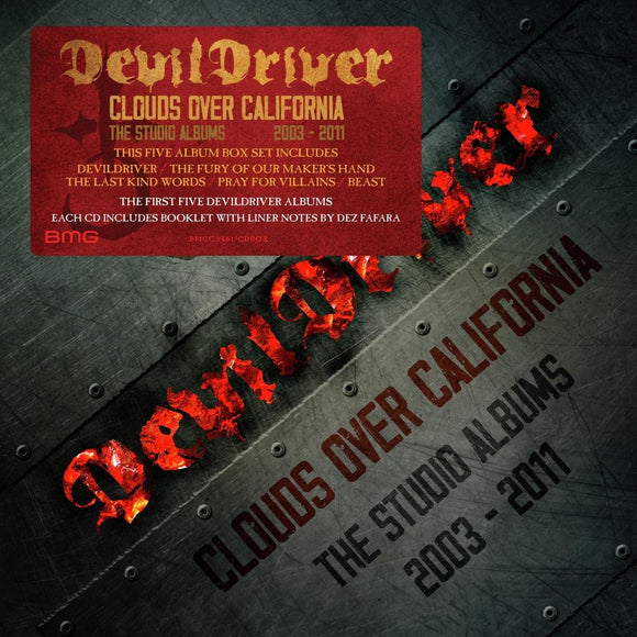 DevilDriver - Clouds Over California: The Studio Albums 2003 – 2011 (BMGCAT615CDBOX) 5 CD Box Set