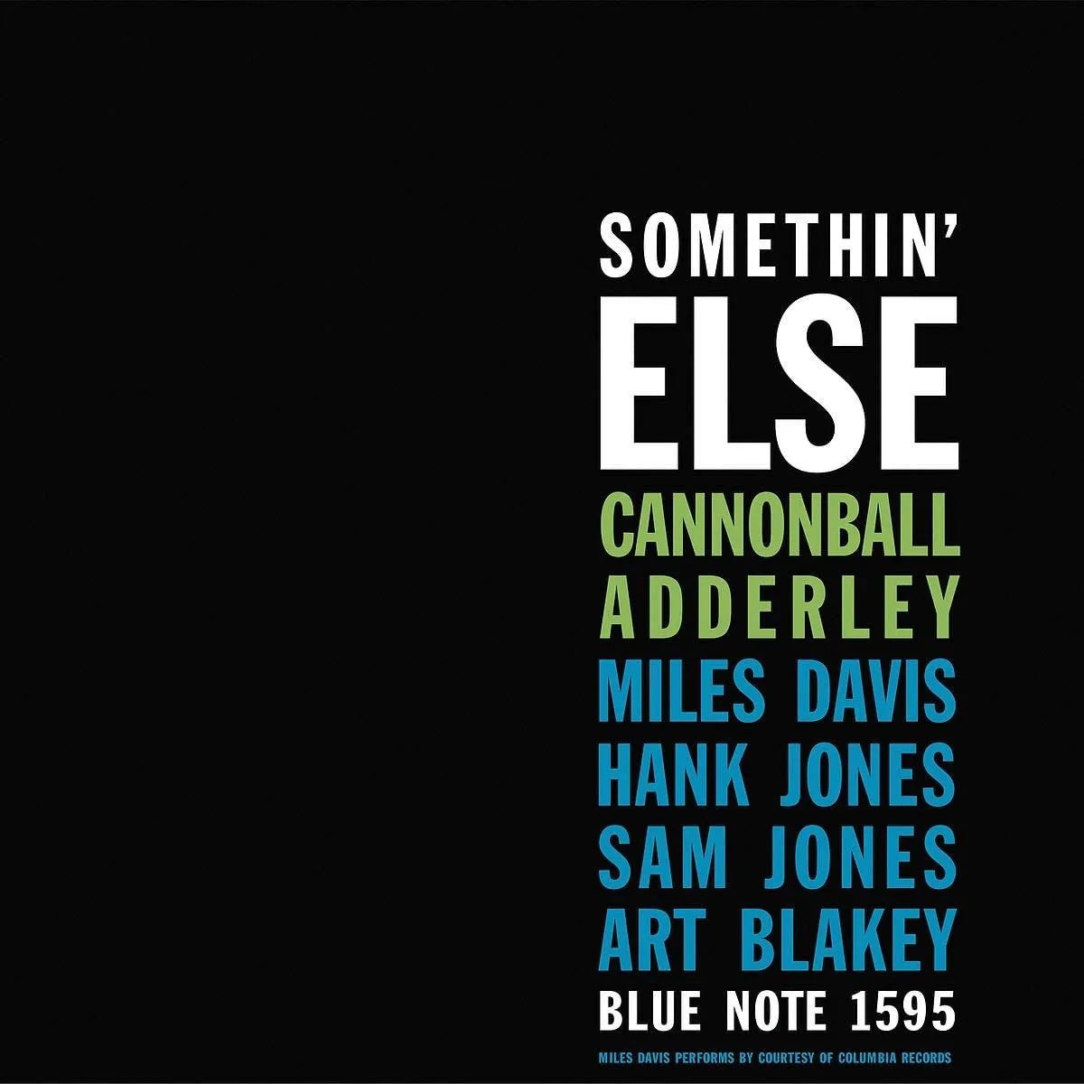 Cannonball Adderley Somethin’ Else LP Blue Note jazz classic featuring Miles Davis