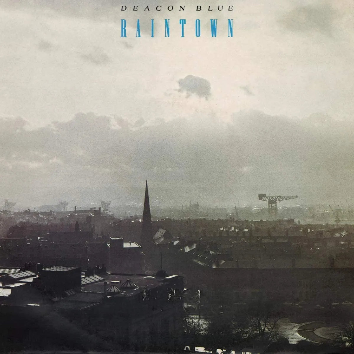 Deacon Blue Raintown blue vinyl LP album cover artwork