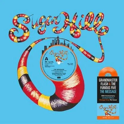 Grandmaster Flash & The Furious Five - The Message 12" Single Orange Vinyl - 1 - LP - Orchard Records
