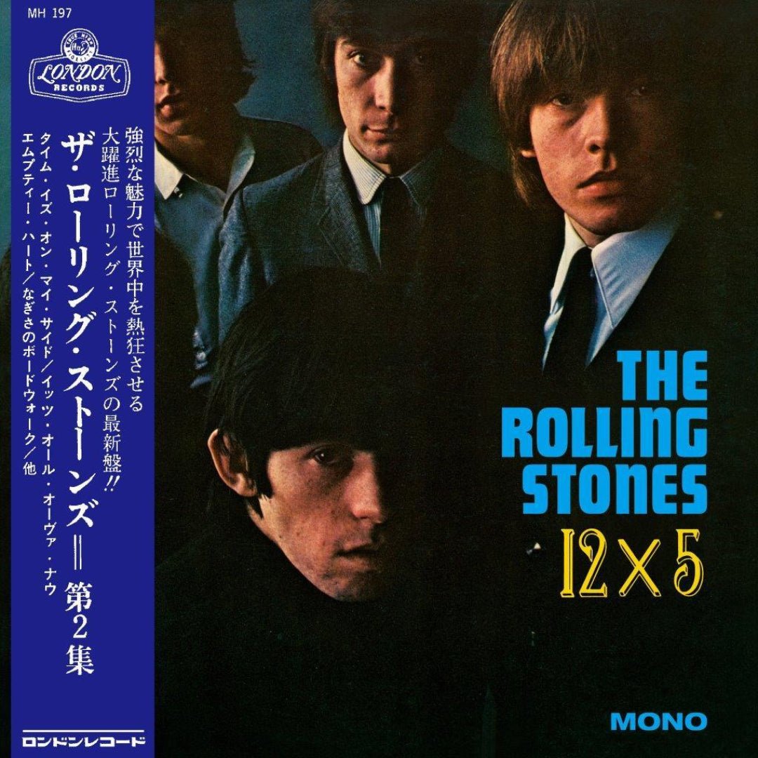 The Rolling Stones 12 x 5 CD album cover featuring early band photo artwork