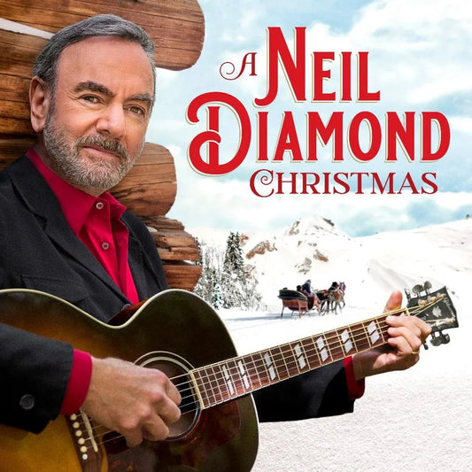 A Neil Diamond Christmas vinyl LP album cover remastered holiday classics artwork
