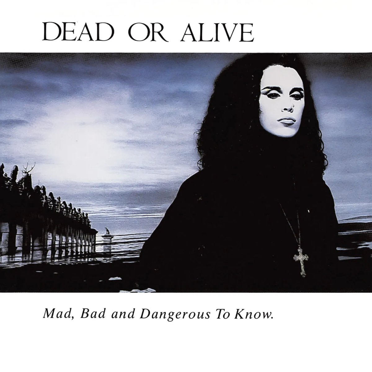 Pete Burns on the cover of Dead Or Alive’s third HI-NRG studio album