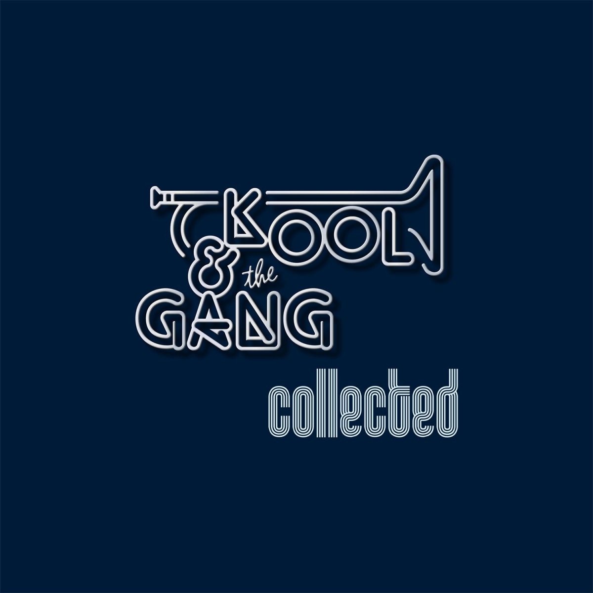 Kool & The Gang Collected album cover featuring classic funk and disco imagery