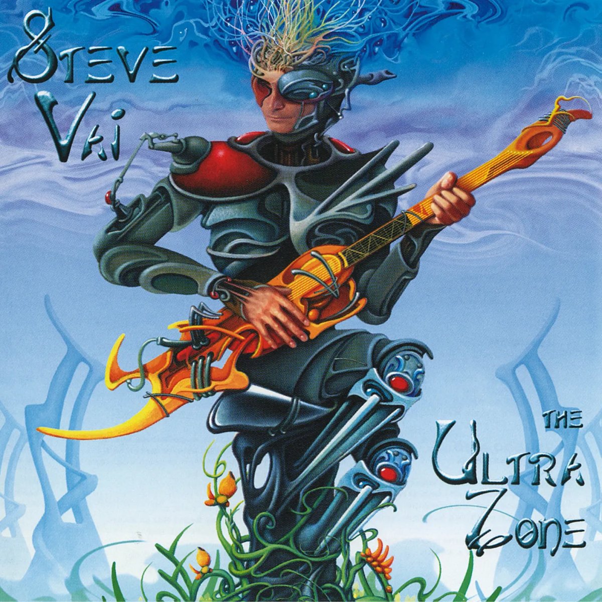 Steve Vai Ultra Zone album cover with vibrant abstract artwork