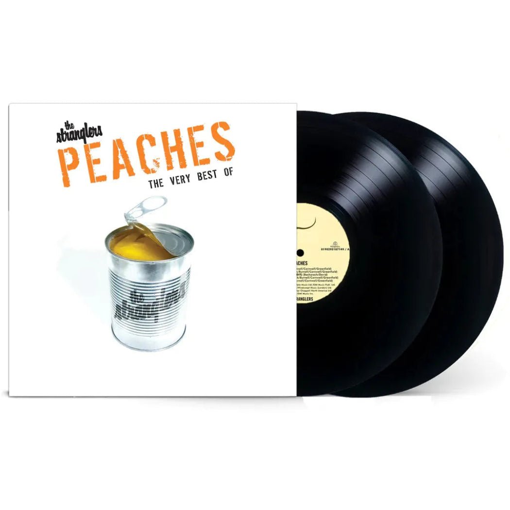 Peaches The Very Best Of by The Stranglers cover design