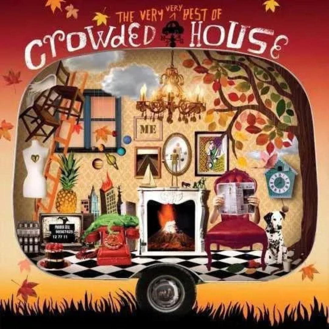 Crowded House The Very Very Best Of 2 LP vinyl album cover artwork