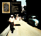 Buena Vista Social Club album cover featuring classic Cuban musicians and vibrant artwork.