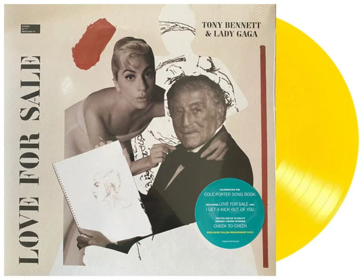 Love For Sale yellow vinyl LP by Tony Bennett and Lady Gaga