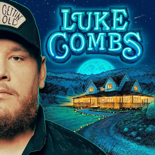 Luke Combs Gettin’ Old LP vinyl album featuring heartfelt modern country songs.