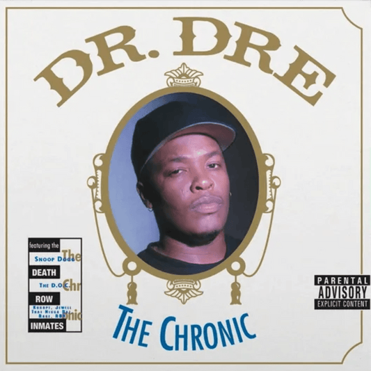 Dr. Dre The Chronic LP celebrating 30 years of a landmark West Coast hip-hop album.