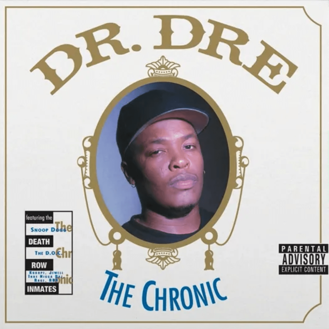 Dr. Dre The Chronic CD edition featuring iconic West Coast hip-hop production