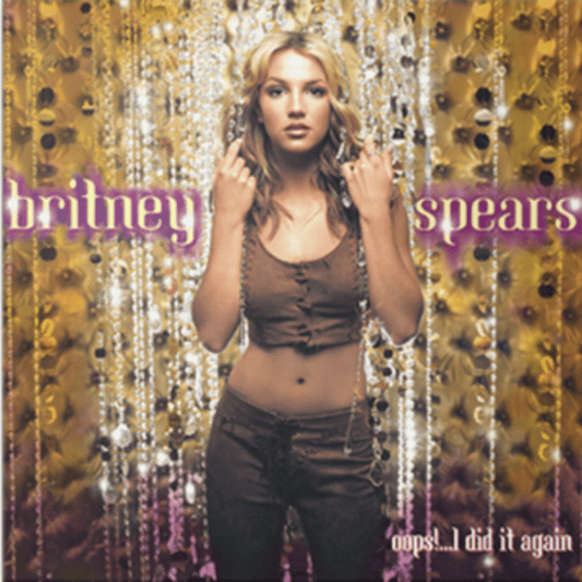 Britney Spears Oops!... I Did It Again neon violet vinyl LP album artwork