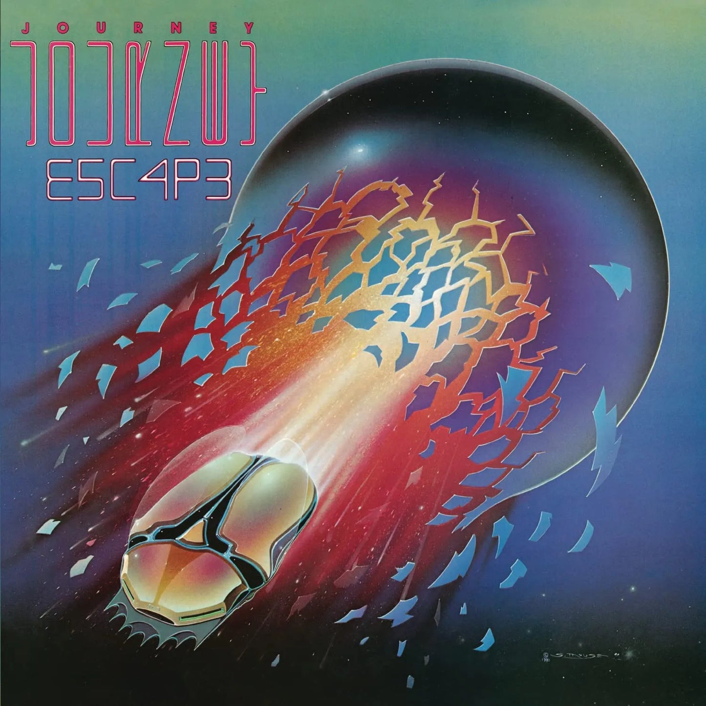 Journey Escape LP featuring powerful rock anthems and soaring vocals in a classic album sound