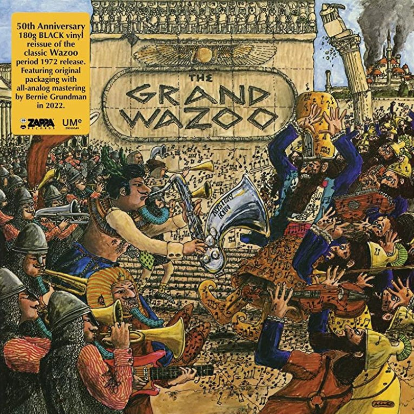 Frank Zappa – The Grand Wazoo 50th anniversary 180g black vinyl LP cover.