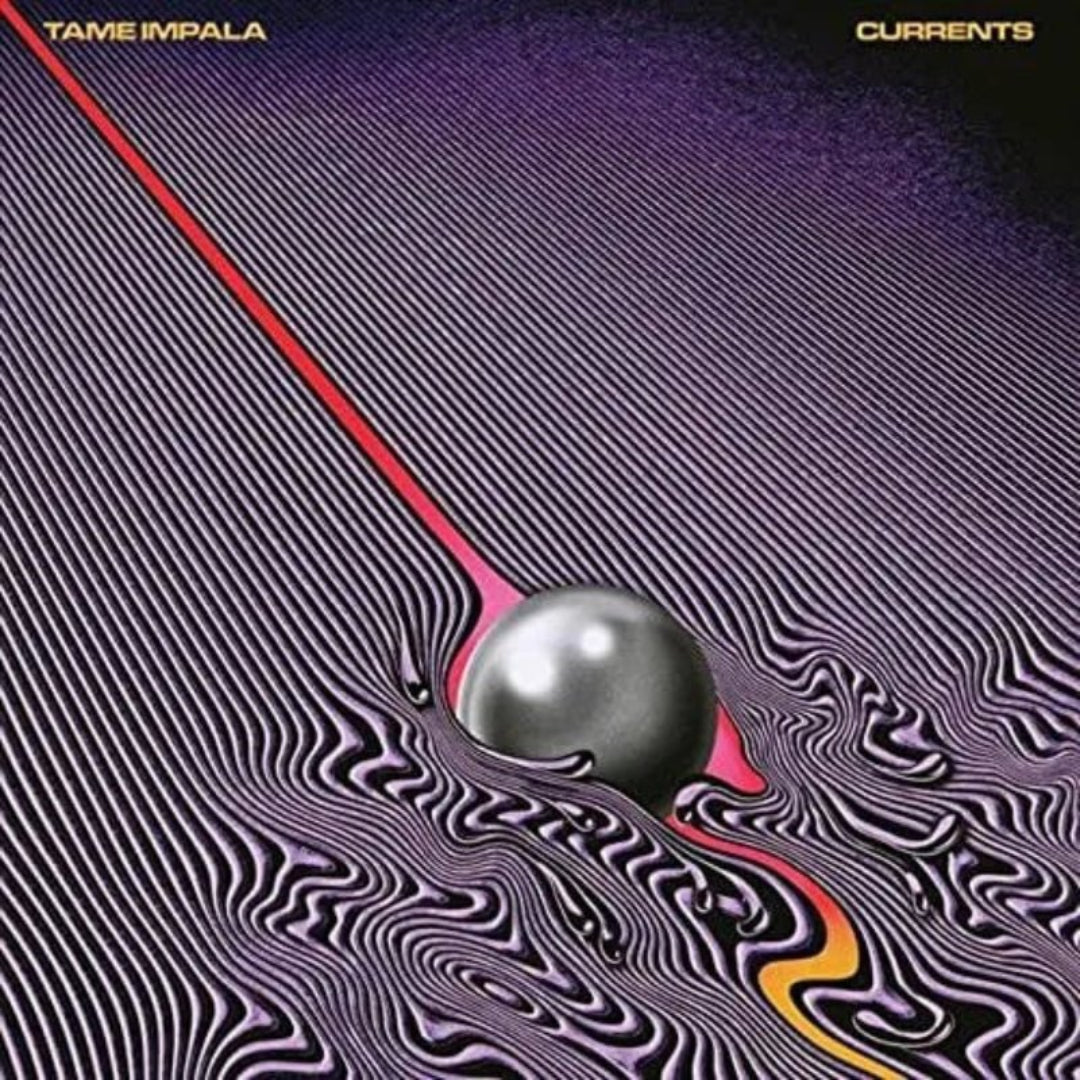 Tame Impala Currents 2LP vinyl gatefold cover with vibrant pastel wave artwork