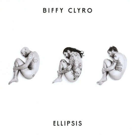 Album cover art for Biffy Clyro’s Ellipsis, featuring abstract colorful shapes on a black background.