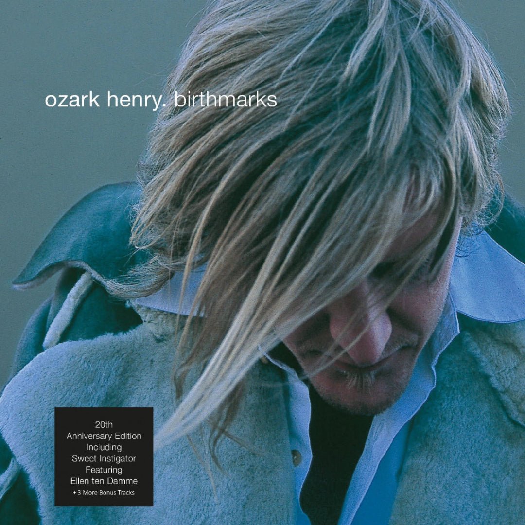 Ozark Henry’s Birthmarks 20th anniversary vinyl cover with expanded edition label.