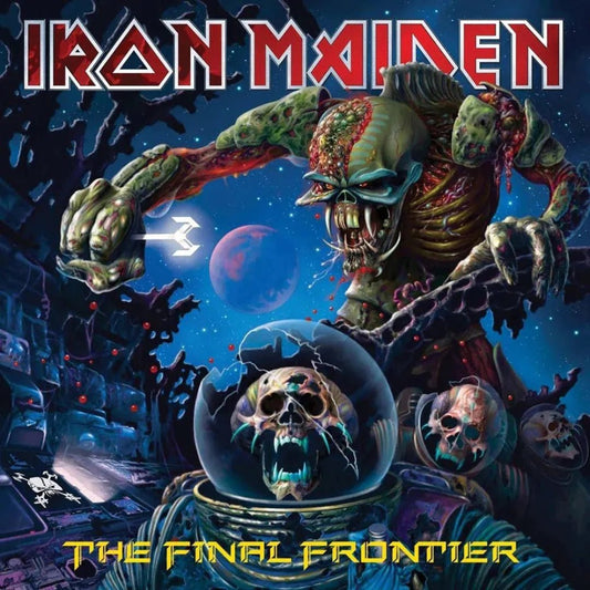 Iron Maiden The Final Frontier 2 LP set with sci-fi artwork.