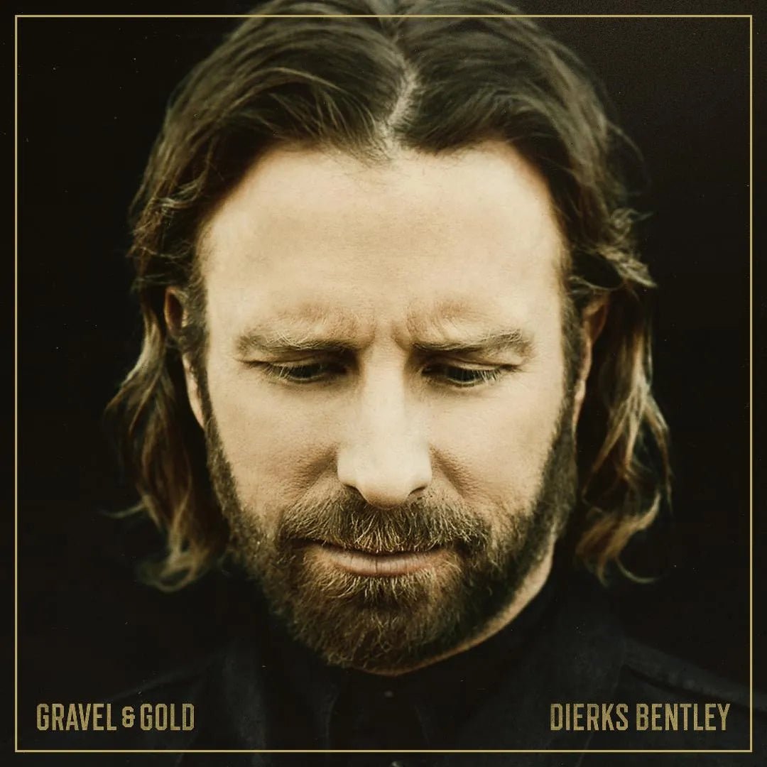 Dierks Bentley Gravel & Gold album cover featuring country music themes